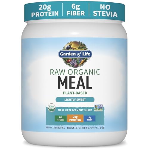 Image of Garden of Life Raw Organic Meal Protein Powder, Lightly Sweet, 14 Servings