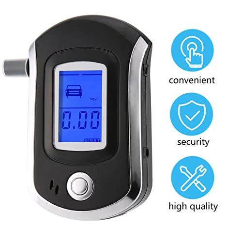 Image of ALC Smart Breath Alcohol Tester Digital LCD Breathalyzer Professional Personal Alcohols Fast and Accurate Results Content Tester, Digital LCD Tester