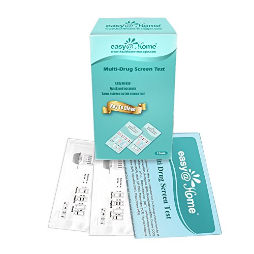 2 Pack Easy@Home 12 Panel Instant Drug Test Kits Including Bup, Sensitive Opi 300 - Testing Marijuana (Thc), Bup,Coc,Mop/Opi300, Amp,Bar,Bzo,Mdma,Met/Mamp, Mtd, Oxy,Pcp #Edoap-6125B #TOP1