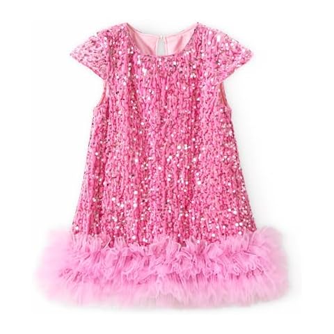 Miipat Elegant Velvet Sequin Dress for Girls Cover
