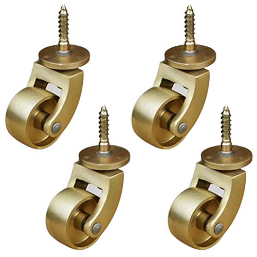 Roulettes universelles de meubles pivotantes et silencieuses lot de 4