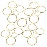 ZUNOXAZ 30 Stück Metall Gardinenringe mit Ösen Robuste Vorhangringe mit Haken 30mm...