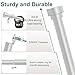Extra Long Curtain Rods 120 to 240 Inch(10-20ft),1Inch Silver Adjustable Extra Long Curtain Rod,Heavy Duty Decorative Window Curtains Rod for Bedroom,Long Curtain Rods 120-240