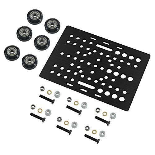 Lysee 3D Printer Parts & Accessories - Sliding Platform 3D Printer Accessories European Standard Aluminum Profile Gantry Plate 20-80mm Pulley - (Size: 20-80mm, Color: 1 Gantry Plate)
