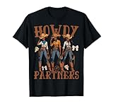 Photo Gallery retro howdy partners cowgirl insegnante western back to school maglietta Photo Gallery retro howdy partners cowgirl insegnante western back to school maglietta