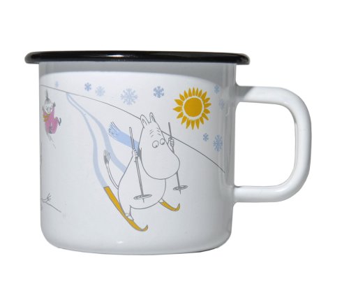 Tasse en émail Moumines Hiver 2012 Muurla Design 1702-030-02 3,7 dl