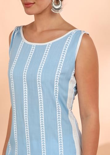 Image of Maaesa Women Striped Rayon Straight Kurta