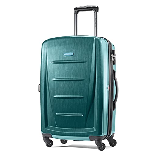 Image of Samsonite Winfield 2 Hardside Luggage with Spinner Wheels, Cactus Green, Checked-Medium Spinner, Winfield 2 Hardside Luggage With Spinner Wheels