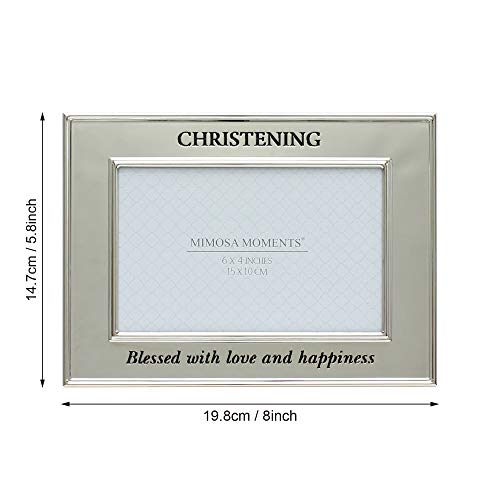 Mimosa Moments Metal Religious Picture Frame Christening Blessed With Love And Happiness thumb #3