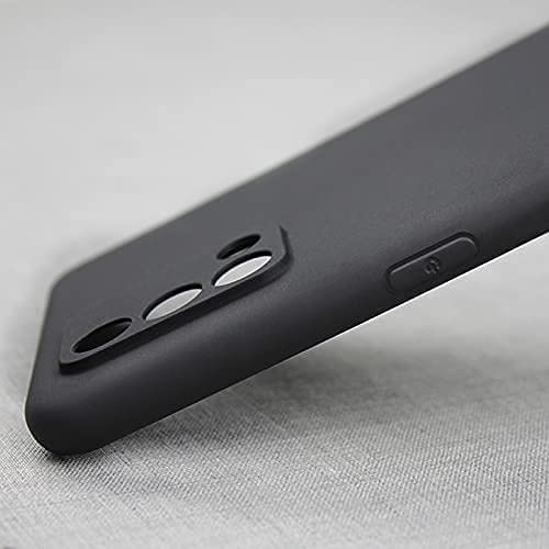 Image of for [ Oppo F19s / F19 ] Liquid Silicone Back Case Cover Flexible |Inner Lining| with Camera Protection Back Cover for [ Oppo F19s / F19 ] - Black