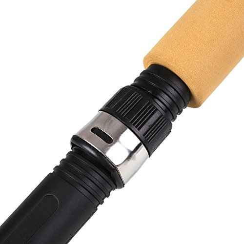 Vara de pesca Forfar para uso ao ar livre, portátil, vara, alimentador de 3 seções, conjunto de equi