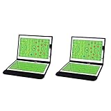 Exhibición perfecta de la cancha: el tablero está diseñado para toda la cancha a la izquierda y la mitad a la derecha. Los entrenadores y jugadores pueden usar ambos lados de la pizarra para facilitar la comunicación y optimizar las estrategias.