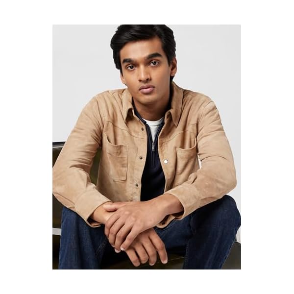 [BLANKNYC] Mens Luxury Clothing Suede Shirt Jacket, Comfortable & Stylish Shacket - Image 3