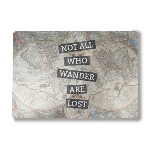Glossy Glitter Laptop Skin Compatible with Surface Laptop 7 15" (2024) - Who Wander - Premium 3M Vinyl Protective Wrap Decal Cover - Easy to Apply | Crafted in The USA by MightySkins