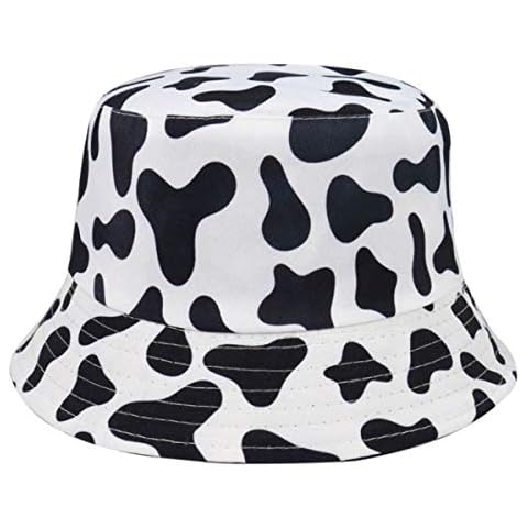 INOGIH Reversible Cow Print Bucket Hat Cover