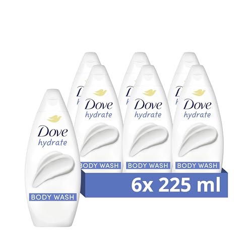 Dove Hydrate Body Wash Gentle cleansing for soft skin 6x 225 ml
