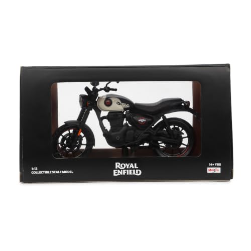 Image of Royal Enfield Hunter 350 Scale Model | 1:12 Diecast Metal & Plastic | Working Suspension&Side Stand | Steerable Handlebars | Free-Rolling Wheels | Authentic Mirrors | Collectors Essential Tokyo Black