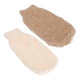 SHERCHPRY 2 Stück Jute Badehandschuhe Peeling Robust Wiederverwendbar Hautfreundlich Für Dusche Und Bad