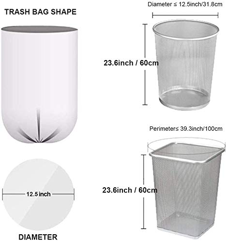 Image of Small Trash Bags Biodegradable, Magesh 4 Gallon Trash Bag /Garbage Bags, Extra Strong 150 Count Small Garbage Bags 4 Gallon Leak-proof, Unscented for Bathroom Bedroom Office Kitchen
