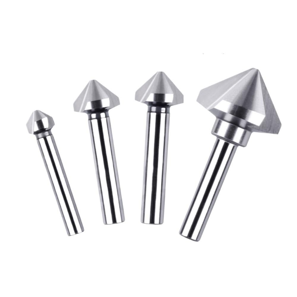 Fresa in Acciaio rapido a 90 Gradi, Punta for Lavorazione dei Metalli con 1/3 di Flauto, Punte for Fresa a Candela for Legno plastico, 1 Pezzo(23MM*3)