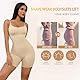 Mesaro Shapewear Damen Figurformender Formende Bodys Voll Body Shaper Shaping mit Bein Shorts Bodysuit Taillenformer Unterwäsche Verstellbarer Schultergurt