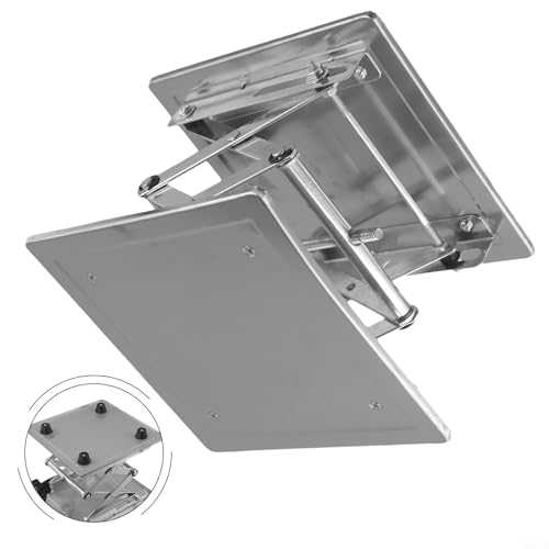 Startbuymore Manual Lab Lifting Platform Support Stand, Stainless Steel, 200×200 Mm Top/Bottom Plate, 85–280 Mm Adjustable Height
