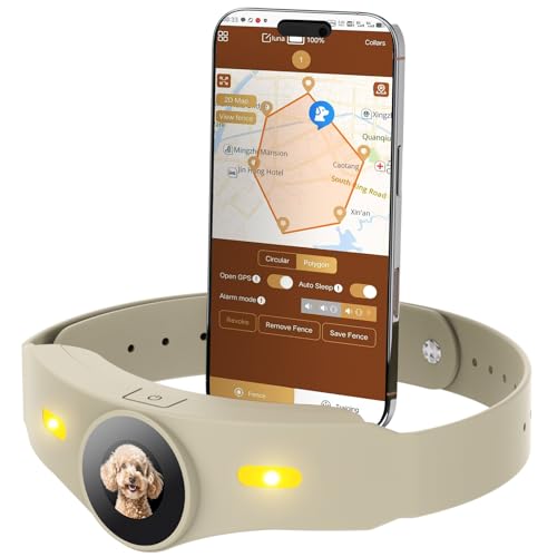 NBSUN GPS Wireless Dog Fence, Smart Portable Electric Dog Fence