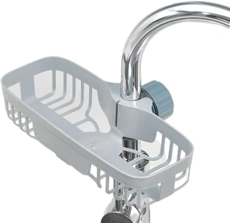 Tap Storage Rack Kitchen Faucet Storage Washing and Draining Artifact Sink Wire Basket | Faucet Sponge Holder Hanging for Kitchen and Bathroom (1)-image-35