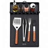 PyroProducts Silikon Grillmatte für Seitenablage, Magnetisch, 40 x 29,5 cm