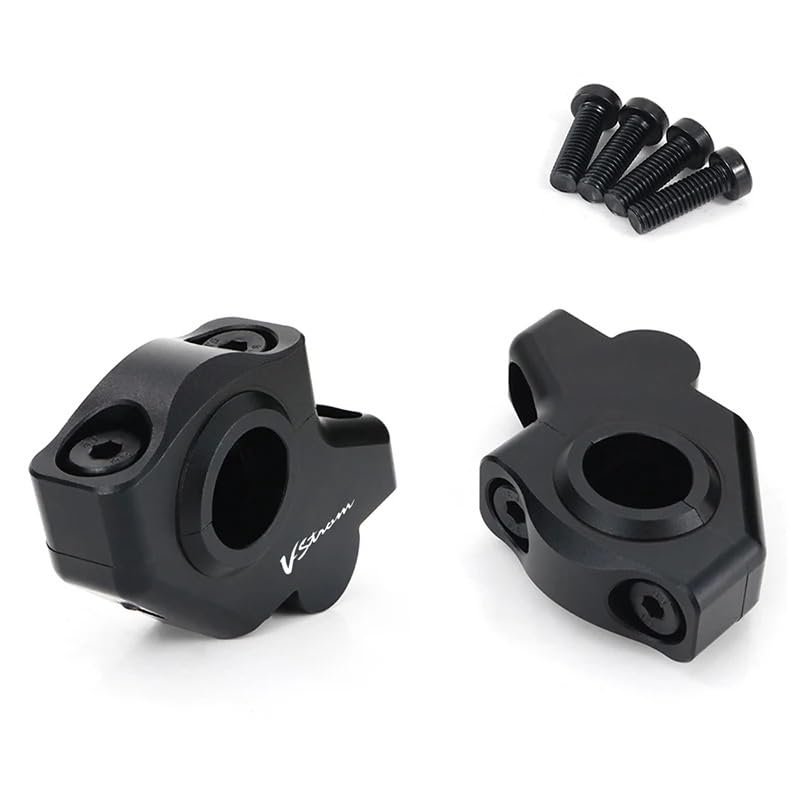 Riser Manubrio 22mm Adatto for Riser for Montaggio su Manubrio da 7/8", con Estensione rialzata Riser per Manubrio per Moto(Matte Black)