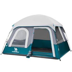 CAMEL CROWN 4/6 Person Tent Waterproof Lightweight Portable Backpacking Tent for Outdoor Camping Hiking