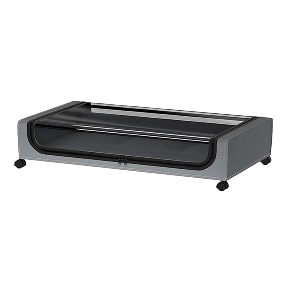 SHERCHPRY Estuche para Ropa Debajo Cama con Ruedas, Contenedor Compacto de Almacenamiento en Tela No Tejida y Hierro, Adecuado para Organizar Ropa y Juguetes