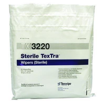 ITW-TEXWIPE COMPANY Tx3220-30.5 X 30.5 Cm (12 X 12) - Sterile Textra Wipers, Itw Texwipe - Case Of 500