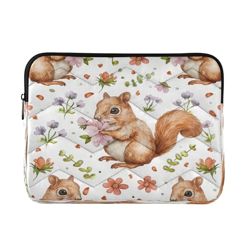 Funda para portátil 13-14 pulgadas impermeable con diseño de ardillas
