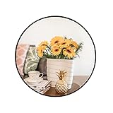 oruii Small Round Mirror, 16 inch Round Mirror, Small Circle Mirror Metal Frame, Black Circular Mirr