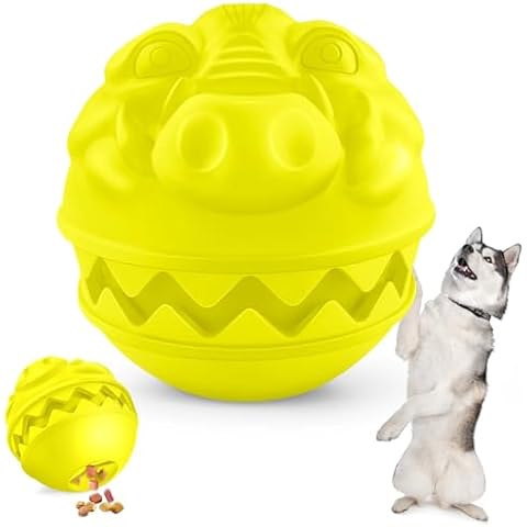DAOZIJI Durable Chew Toys Balls for Aggressive Chewers Large Breed, Interactive Treat Dispensing Dog Toys to Keep Them Busy, Funny Dog Treat Toy Ball Dog Birthday Toy, Heavy Chewer Dog Toys Large Dogs Cover