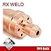 RX WELD 3-101 Series Acetylene V-Style Cutting Torch Tips - Sizes 0-3, Fit V-Style Light/Medium Duty Torch