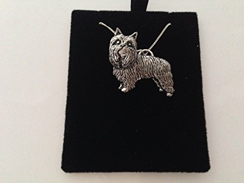 Pendentif Yorkshire Terrier en argent 925 fait main avec sa boîte cadeau élégante