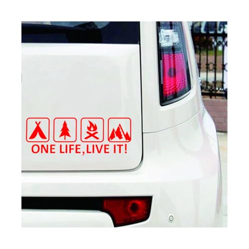 Sandfren One Life Live It Car Camping Sticker, 11.81" x