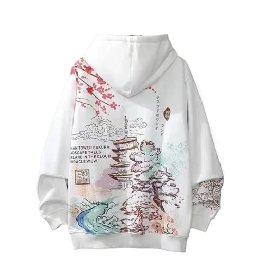 Hooded Sweatshirts for Men Men's Punk Embroidered Harajuku Winter Loose Hoodies