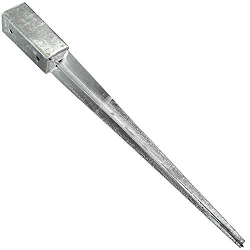 Preisvergleich Produktbild 1 Einschlagbodenhülse für 60mm Pfosten Tiefe 750mm, 1,8mm stark