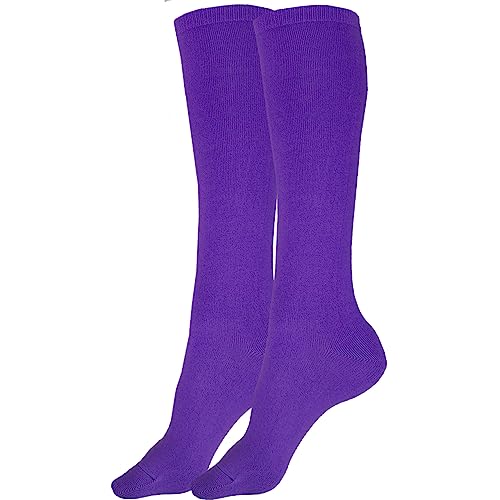juDanzy Solid Knee High Socks for Sports or School Uniforms