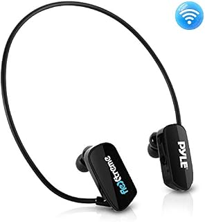 Pyle MP3 Player Bluetooth Headphone - Waterproof Swim IPX8 Flexible Wrap-Around Style Headphones