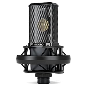 MAONO XLR Condenser Microphone with 34mm Large Diaphragm, Professional Cardioid Studio Mic for Podcasting, Recording, Streaming, Vocals, Voice Over, Music, ASMR(PM500)