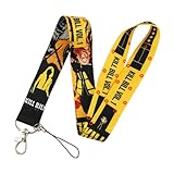 Pinstant Kill Bill Vol 1 The Bride Quentin Tarantino Uma Thurman Film Movie 17.7' Neck Lanyard Keychain Holder ID Badge Mobile Phone Pin Strap