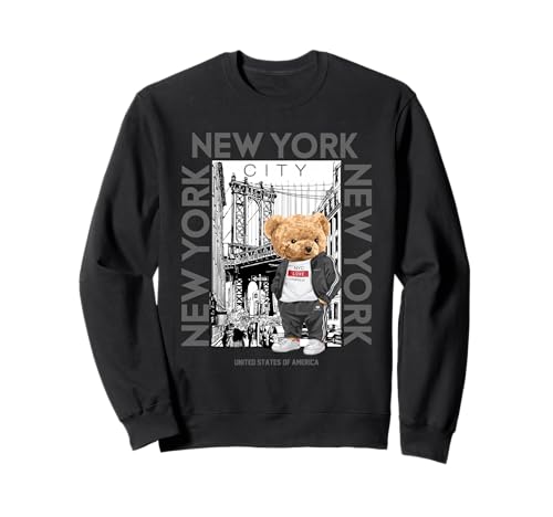 New York City Teddy Bear with The Dumbo Manhattan Bridge �g���[�i�[