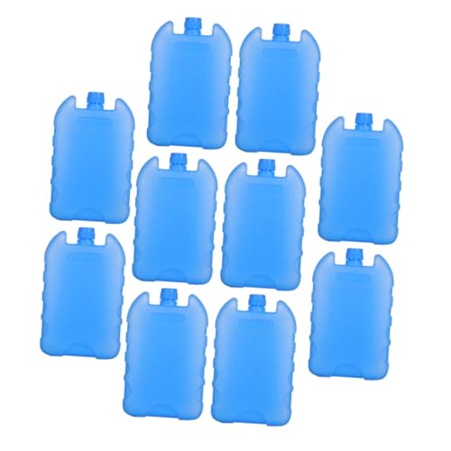 VERDANVERSE 10 Piezas Unidades Paquetes Hielo Reutilizables para Nevera Portátil Bloques Congeladores para Bolsa Térmica y Lonchera Refrigeración Duradera para Picnic y Camping Caja