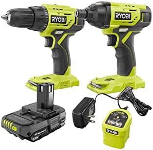 TTIRyobi 18-Volt Cordless 1/2 in. Drill/Driver and Impact Driver Combo Kit PCK05KN, (No Retail Packaging)