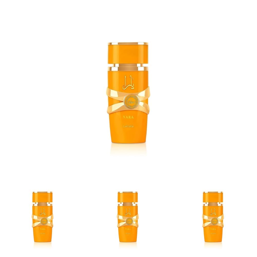Lattafa Perfumes Yara Tous for Women Eau de Parfum Spray, 3.40 Ounces / 100 ml (Pack of 4)