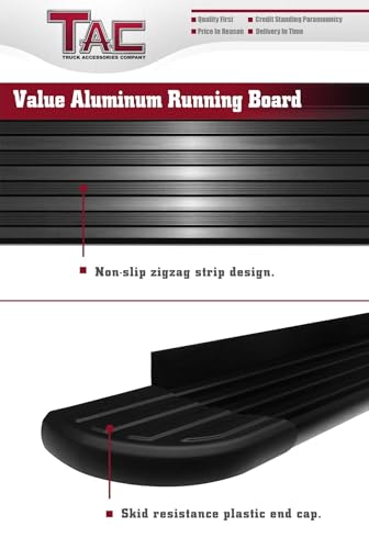 Estribos TAC para Dodge Durango 2011-2026 Aluminio SUV Negro miniatura 4